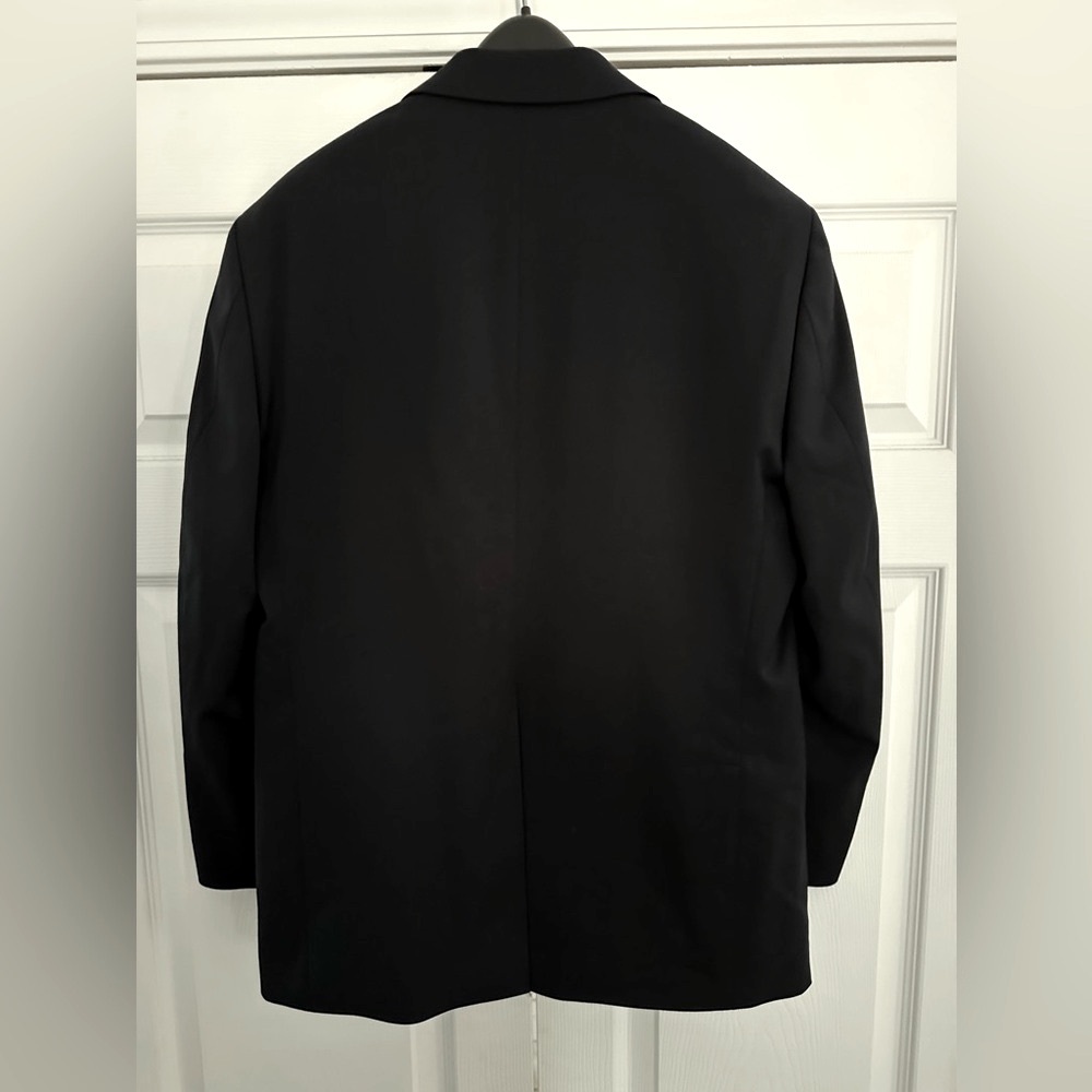 Mens Single-breasted Navy Blazer Size 38S - Picture 3 of 7